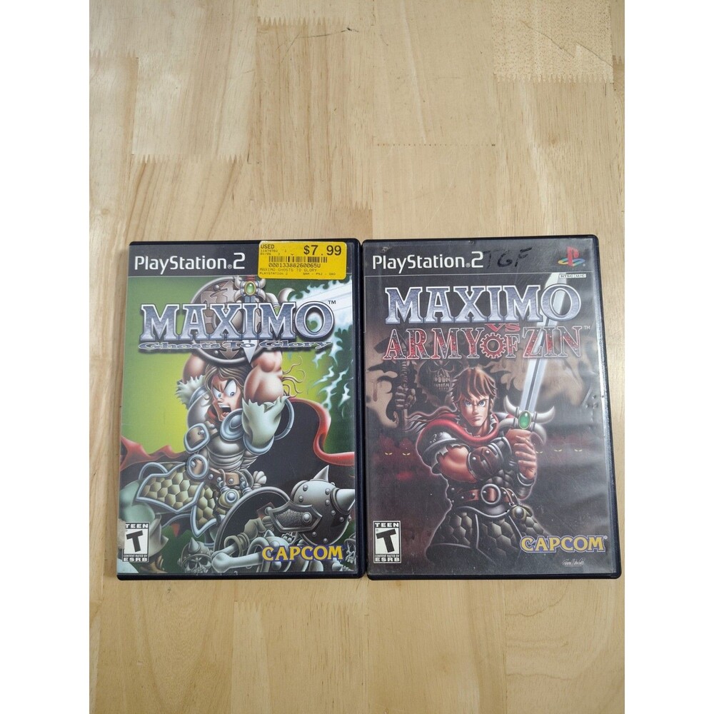 Capcom Maximo PS2 Lot: Ghosts to Glory + Army of Zin T Ghost GloryManual Inclded